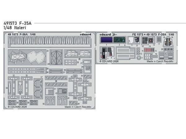 1/48 F-35A エッチングパーツ (イタレリ用)