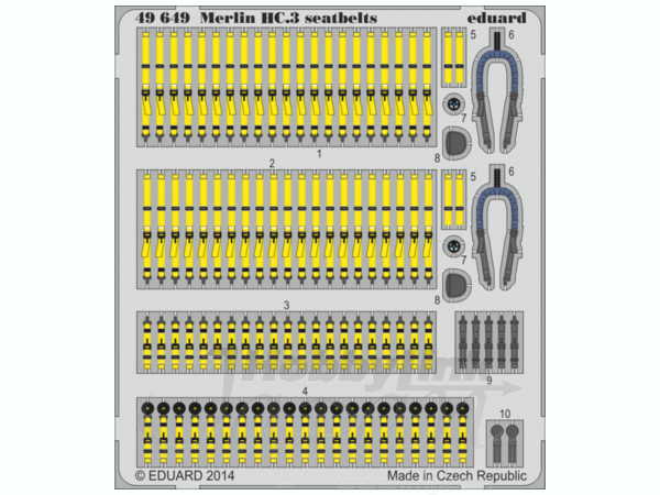 1/48 マーリンHC.3シートベルト (エアフィックス1/48用)