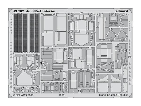 1/48 Ju 88A-4 内装パーツセット ICM用