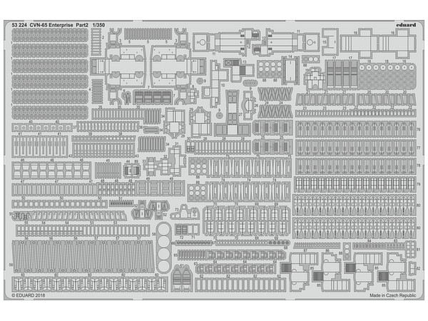 1/350 CVN-65 エンタープライズ パート2 エッチングパーツ (タミヤ用)