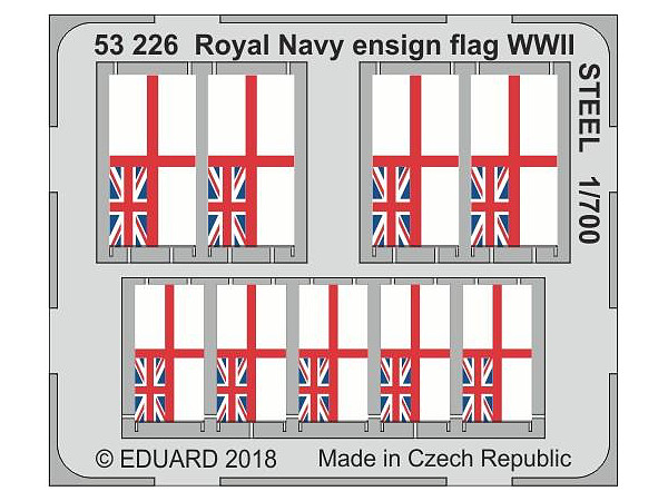 1/700 英海軍旗 (第2次大戦時) ステンレス製