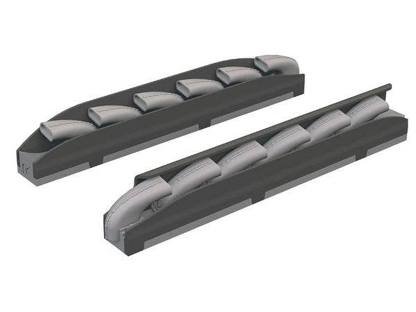 1/32 Bf109K-4 排気管 (コータリ用)