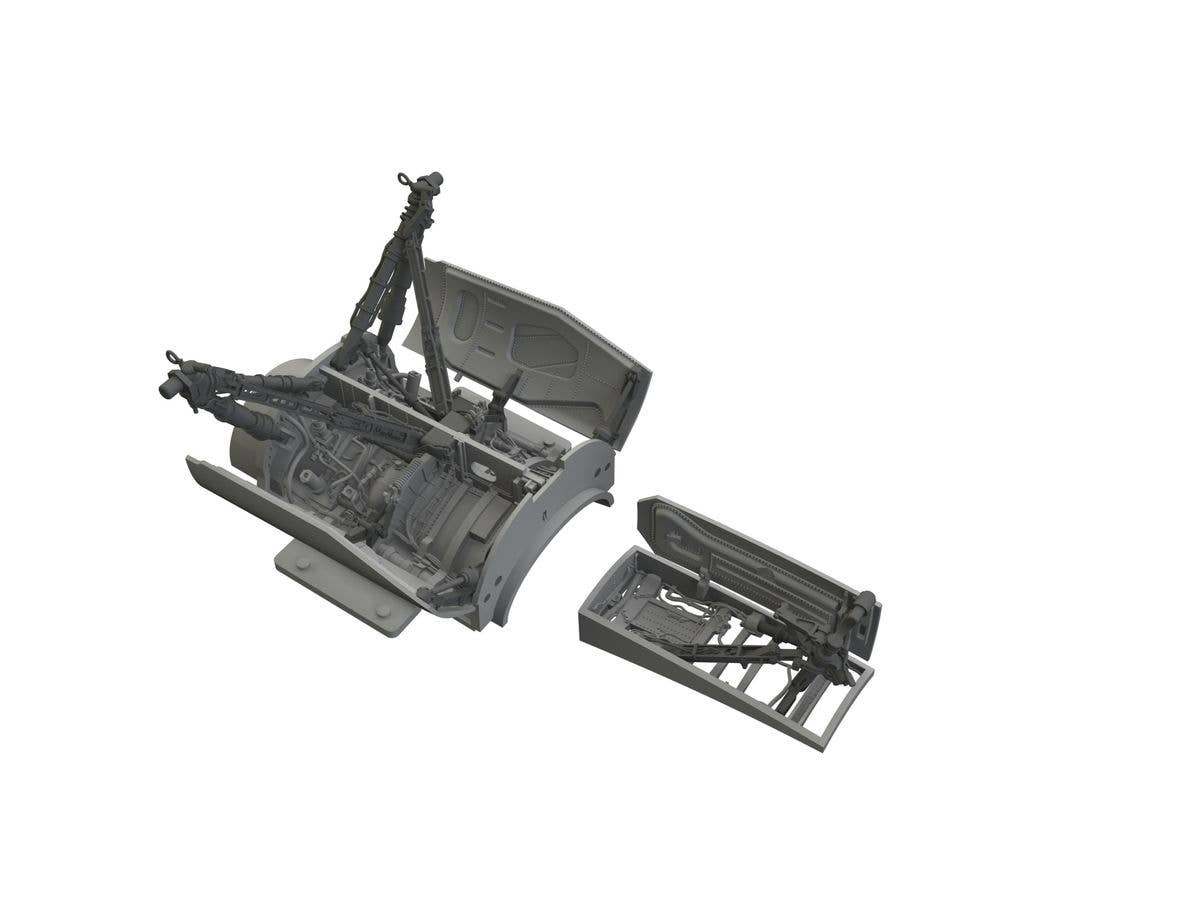 1/48 F-16C 着陸装置格納庫・着陸装置 (強化型) (タミヤ用)