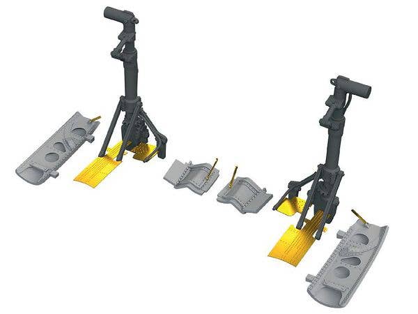 1/48 P-40K 主脚w/カバー (エデュアルド用)