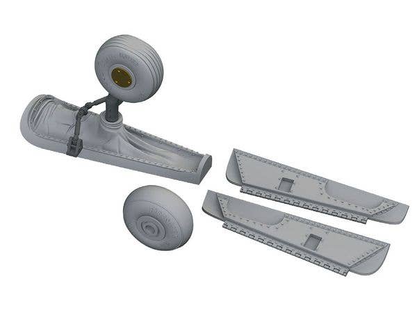 1/48 P-40K 尾輪格納庫 (エデュアルド用)