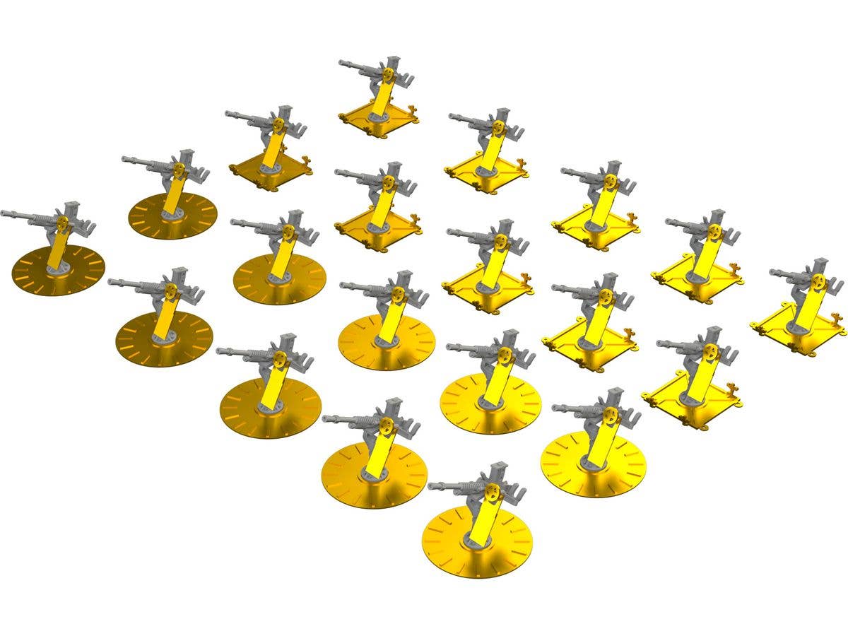 1/350 日本海軍 九六式 25mm 単装機銃 (20個入)