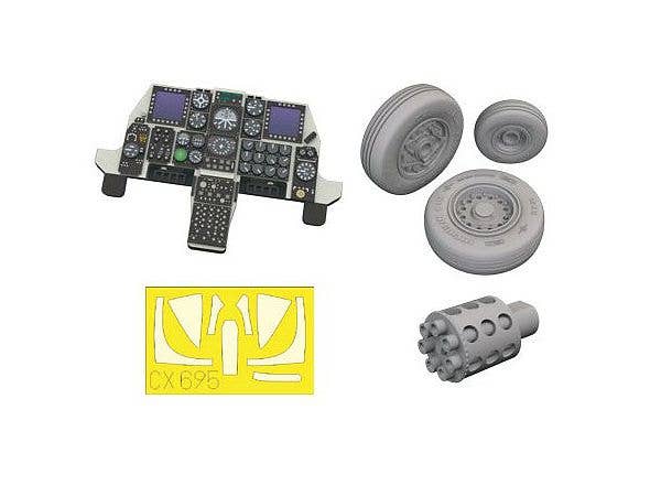 1/72 A-10C ルックプラス 計器盤w/パーツセット (グレートウォール用)
