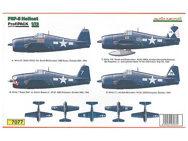1/72 F6F-5 ヘルキャット プロフィパック | HLJ.co.jp 1/72 F6F-5 ヘルキャット プロフィパック | HLJ.co.jp