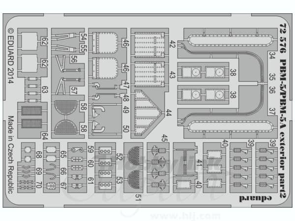 1/72 PBM-5/PBM-5A 外装パーツセット (ミニクラフト1/72用)