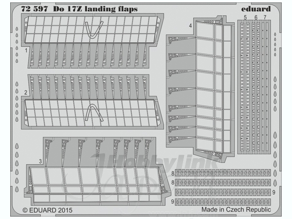 1/72 Do17Z フラップ エアフィックス用