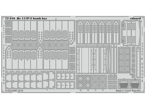 1/72 He 111P-2 爆弾槽パーツセット エアフィックス用