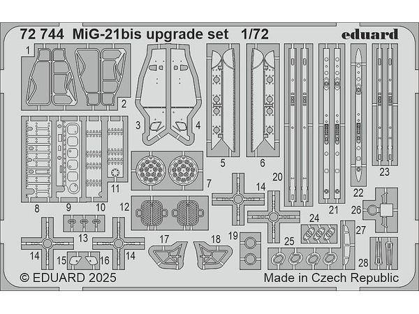 1/72 MiG-21bis アップグレードエッチングパーツ (エデュアルド用)