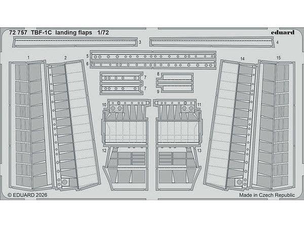 1/72 TBF-1C ランディングフラップ (ホビーボス用)