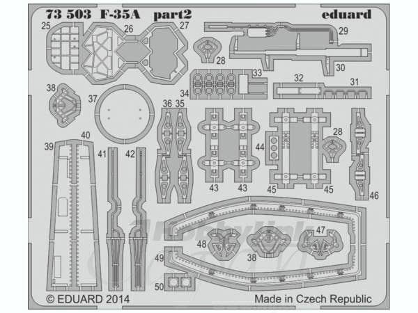 1/72 F-35A エッチングパーツ (童友社/アカデミー用)