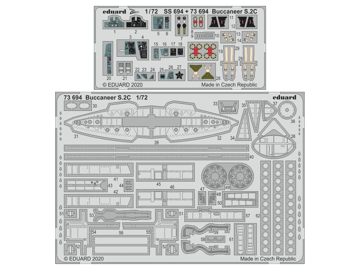 1/48 シーフューリーFB.II 外装エッチングパーツ (エア