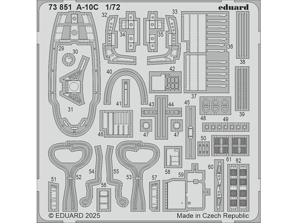 1/72 A-10C エッチングパーツ (グレートウォール用)