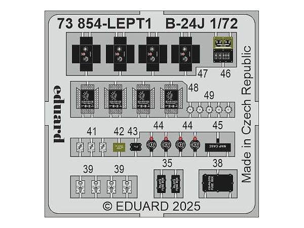 1/72 B-24J エッチングパーツ (ハセガワ用)