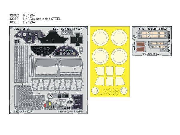 1/32 Hs123A ビッグEDパーツセット (ICM用)