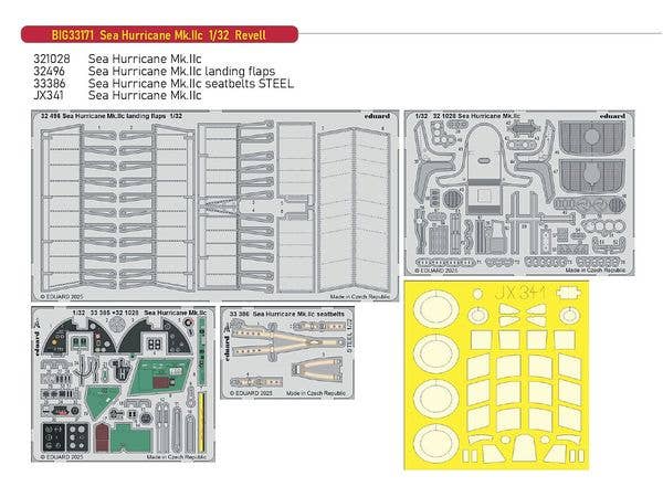 1/32 シーハリケーン Mk.IIc ビッグEDパーツセット (レベル用)