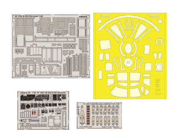 1/48 B-26G マローダー パートI ビッグEDパーツセット (ICM用)