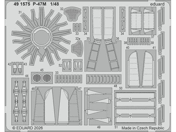 1/48 P-47M ビッグEDパーツセット (ミニアート用)