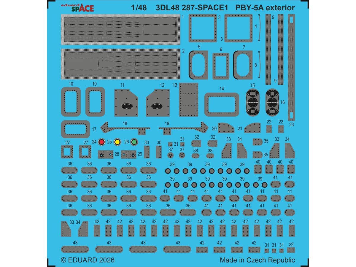 1/48 PBY-5A パートII ビッグEDパーツセット (レベル/エデュアルド用)