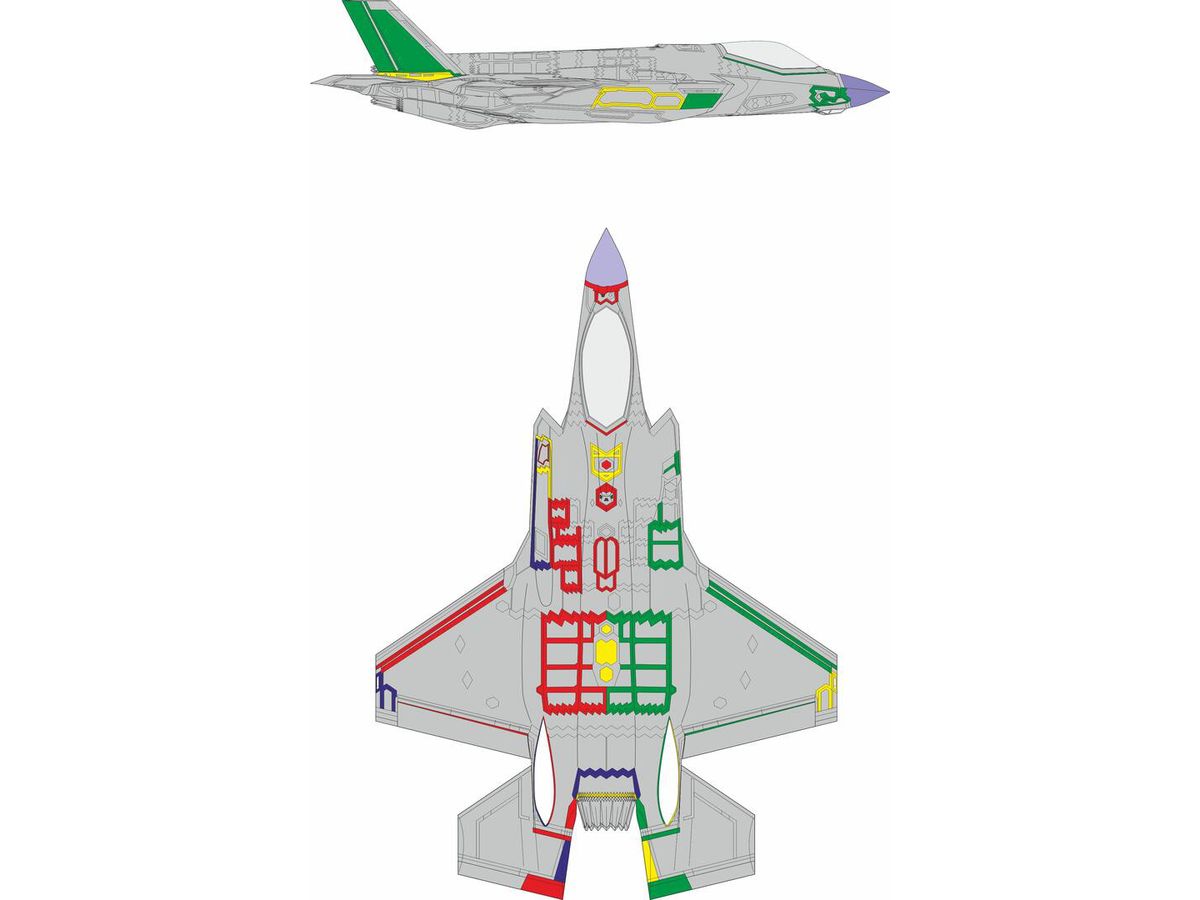 1/72 F-35A RAM (初期) 塗装マスクシール (レベル用)