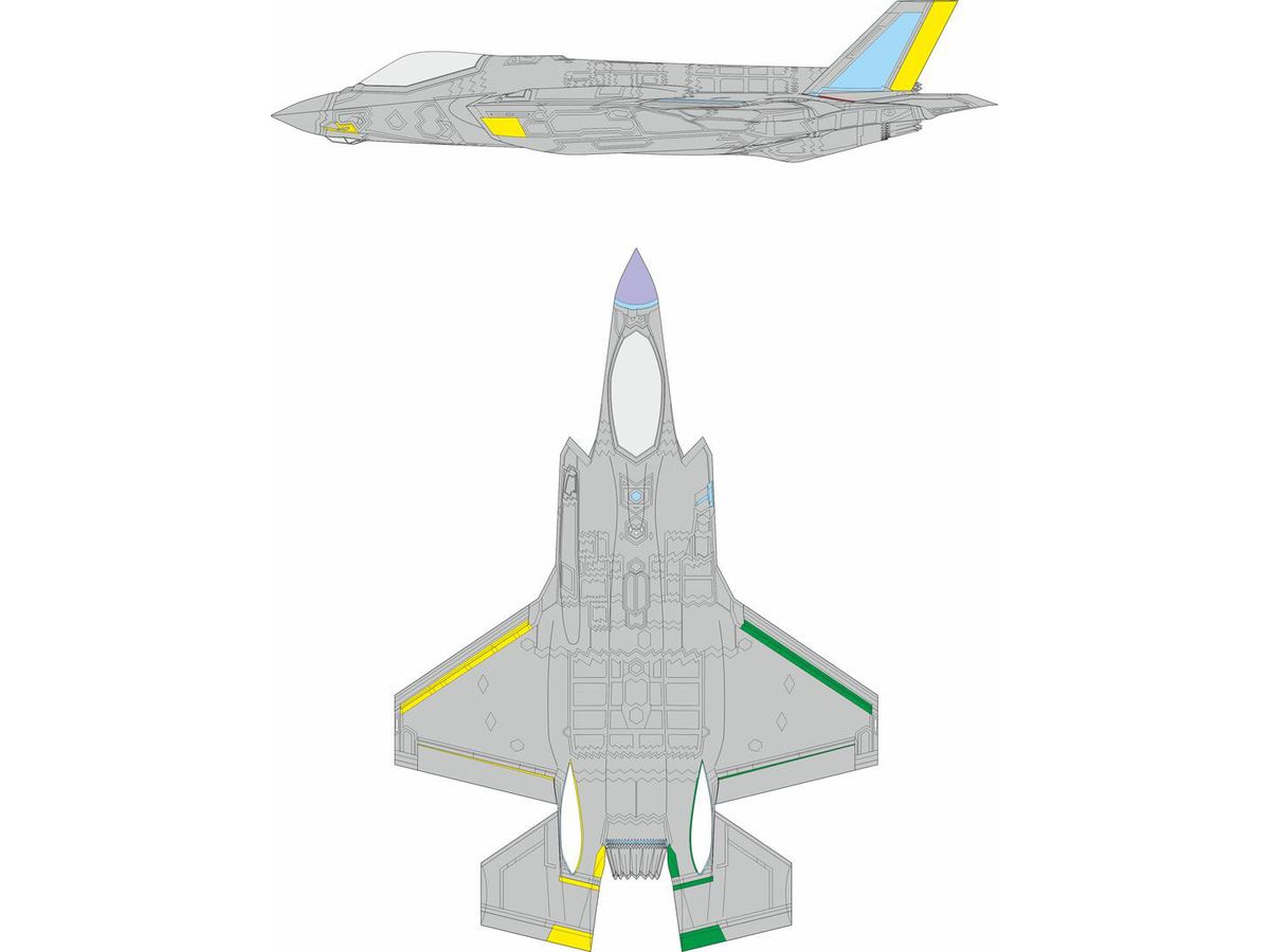 1/72 F-35A RAM (後期) 塗装マスクシール (レベル用)