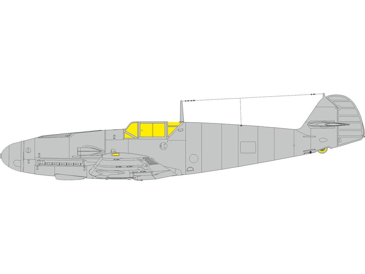 1/72 Bf109F 塗装マスクシール (エデュアルド用)