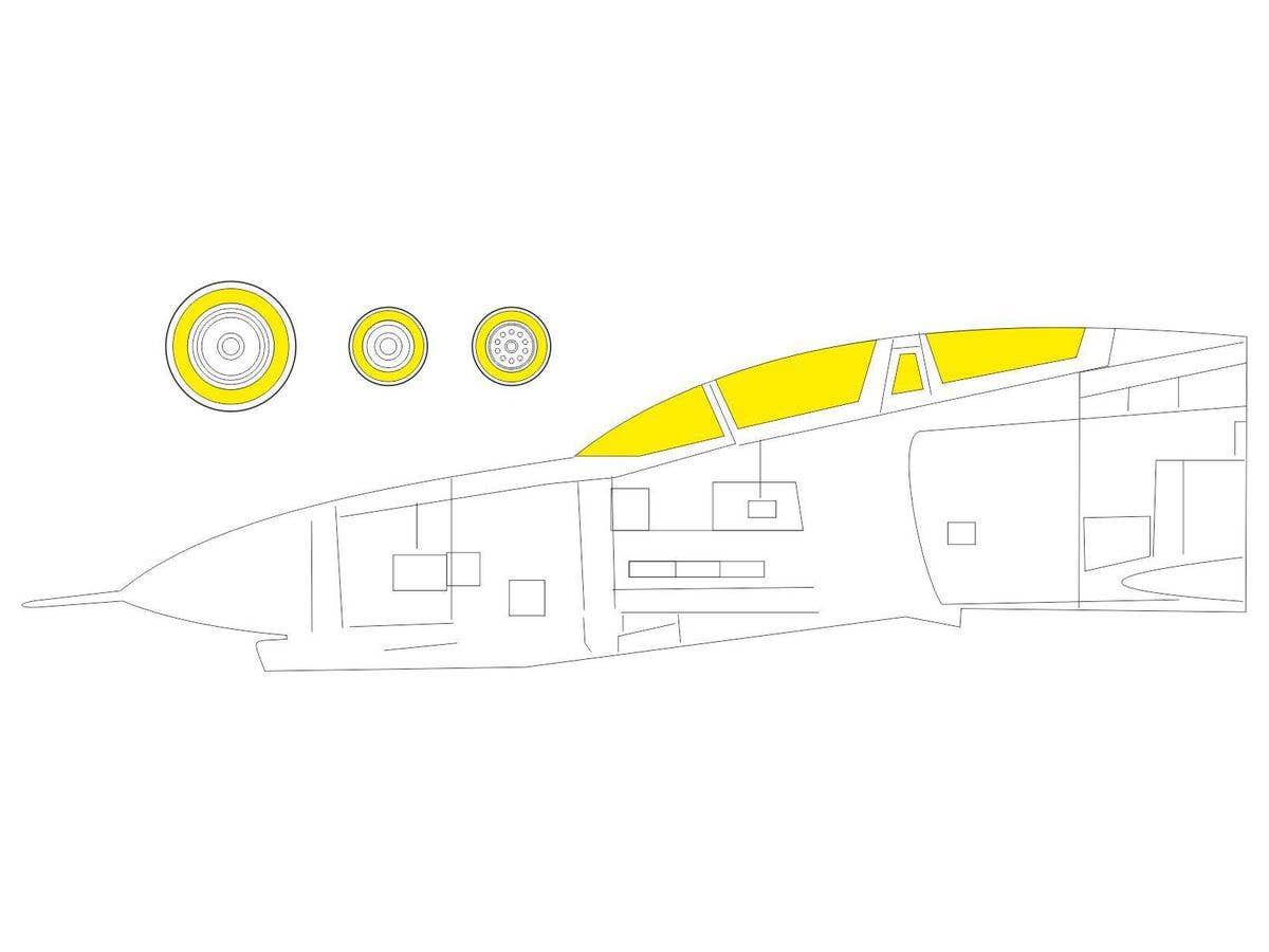 1/48 F-4B Tフェース 両面塗装マスクシール (タミヤ用)
