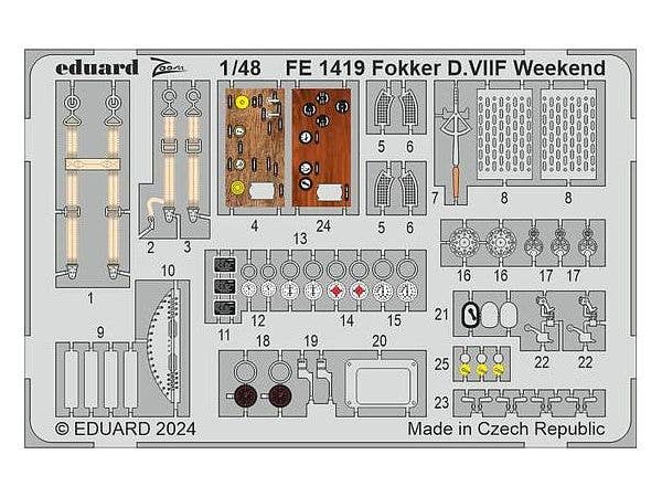 1/48 フォッカー D.VIIF ズームエッチングパーツ (エデュアルド用)