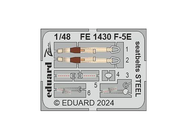 1/48 F-5E シートベルト (ステンレス製) (AFVクラブ/エデュアルド用)