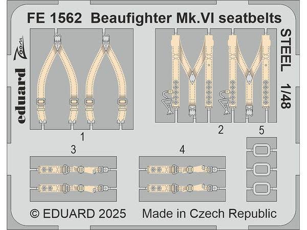 1/48 ボーファイター Mk.VI シートベルト (ステンレス製) (レベル用)