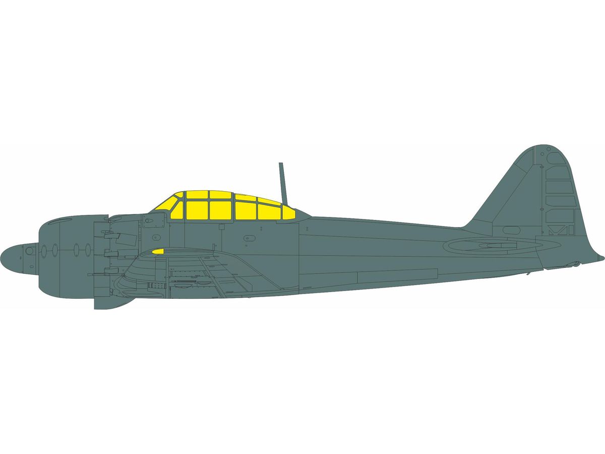 1/32 三菱 零戦五二型 Tフェース 両面塗装マスクシール (タミヤ用)