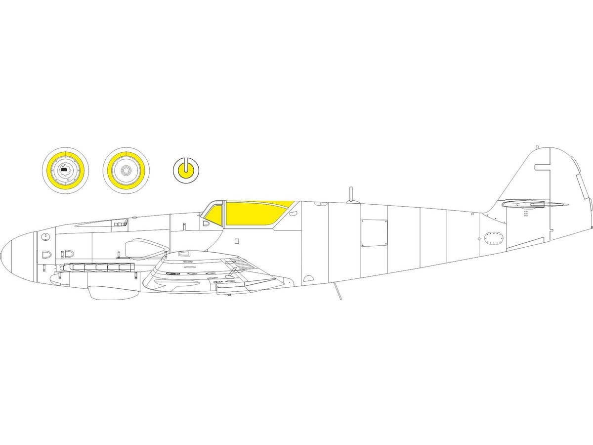 1/32 Bf109K-4 塗装マスクシール (コータリ用)