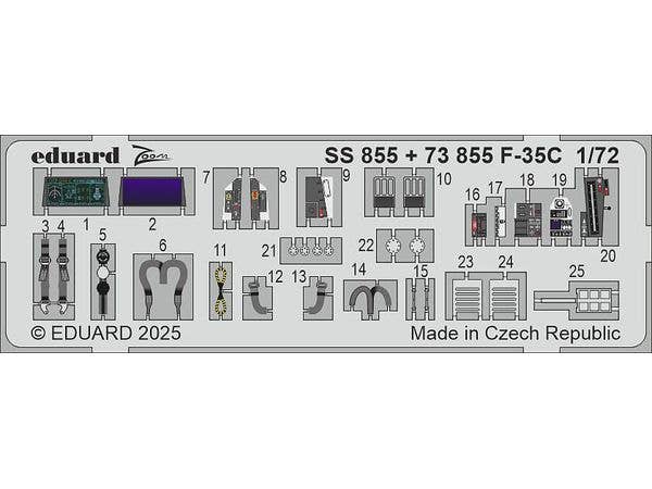 1/72 F-35C ズームエッチングパーツ (タミヤ用)