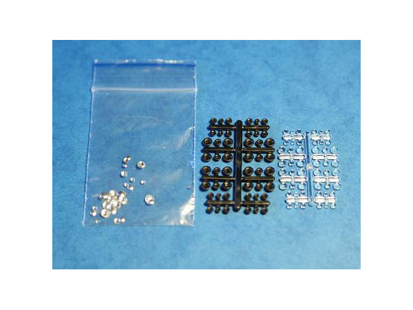 1/35 戦車フロントライトセットC (48個入り) (反射鏡別パーツ)