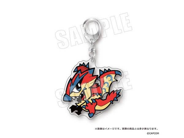 モンスターハンターワイルズ x ぶくぶ: おおきめアクリルキーホルダー 10.リオレウス