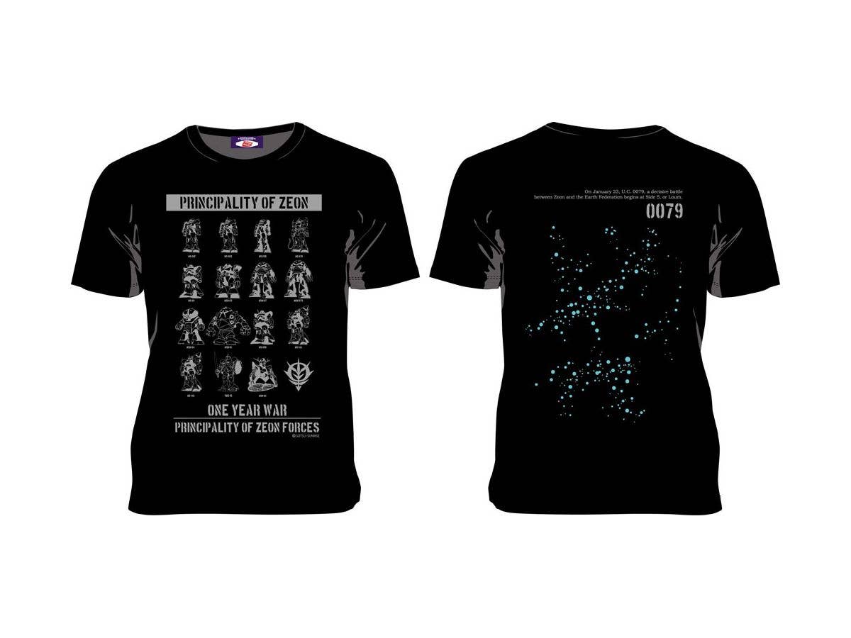 機動戦士ガンダム x October Beast ジオン全モビルスーツ Tシャツ(S)