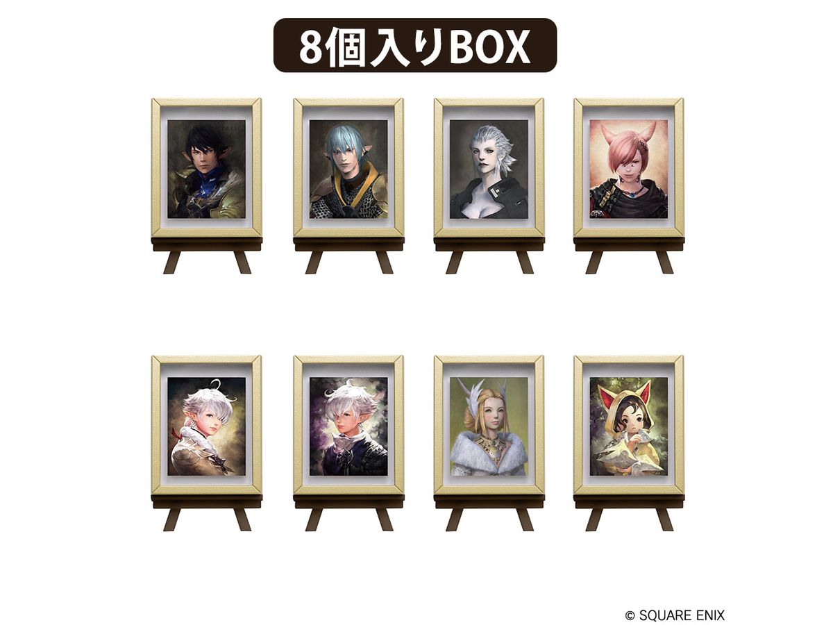 ファイナルファンタジーXIV フレームマグネット 肖像画 vol.1  1Box 8pcs (再販)