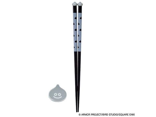 ドラゴンクエスト: スマイルスライム 和シリーズ お箸 & 箸置きセット グレー