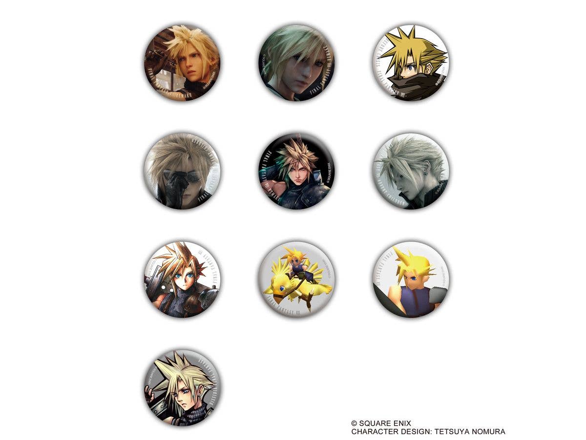 ファイナルファンタジーVII カンバッジコレクション クラウド・ストライフ Vol. 1 1Box 10pcs