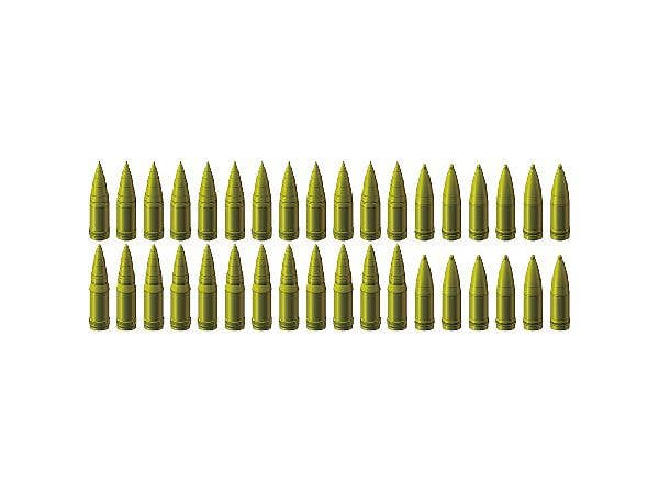 1/200 米海軍 406mm砲弾セット (Mk.5徹甲弾、Mk.8 徹甲弾、Mk.13 高性能爆薬弾、各12個入)