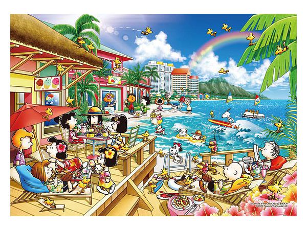 ジグソーパズル: ピーナッツ ビーチリゾート 108P (18.2 x 25.7cm)