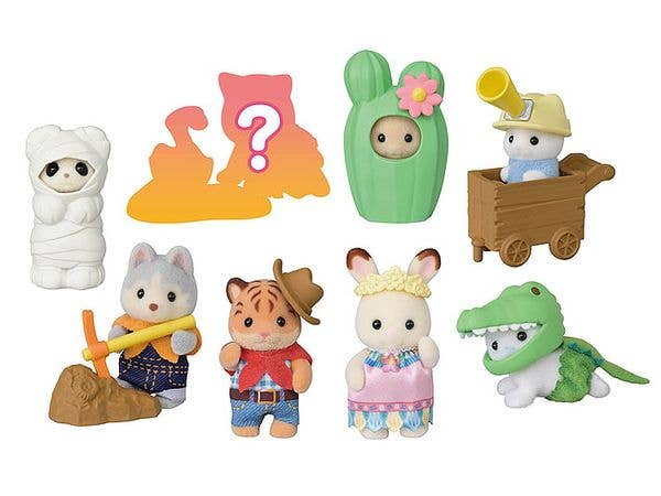 シルバニアファミリー: 赤ちゃんコレクション-赤ちゃんアドベンチャーシリーズ 1Box 16pcs