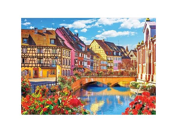 ジグソーパズル: コルマールの美しい街並み -フランス 2000ssp (38 x 53cm)