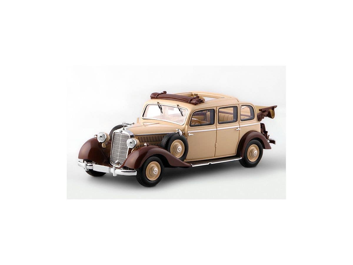 1/43 1936-1940年 メルセデス・ベンツ 260D プルマン ランドレー (幌/リアウィンドー開)(ベージュ/ブラウン)
