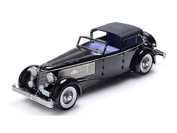 1/18 1937年 デューセンバーグ SJ タウンカー ルドルフ バウアーデザイン ロールソン (幌1/2開)(ブラック)