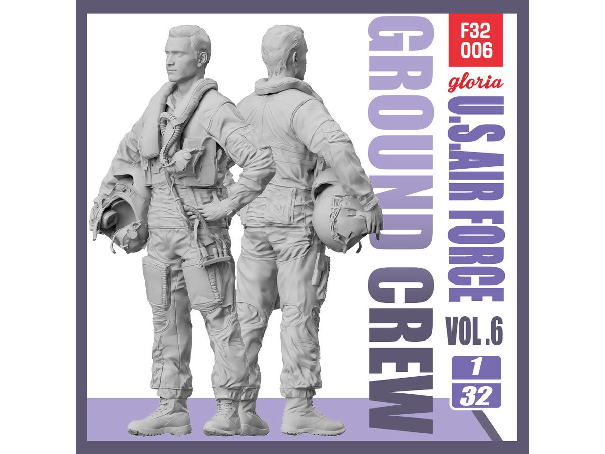 1/32 現用 アメリカ空軍 グランドクルーVol.6 F-35AライトニングIIパイロット