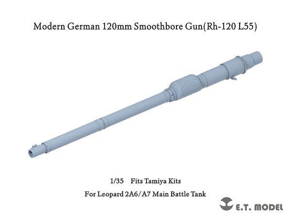 1/35 現用 ドイツ レオパルド2A6/A7主力戦車 120mm Rh-120 L/55滑腔砲 砲身 (タミヤ用)